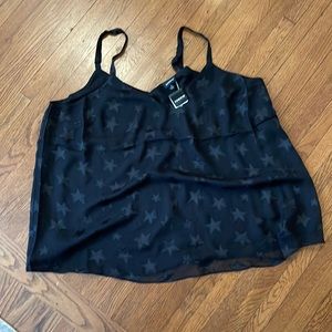 NWT Torrid black star camisole